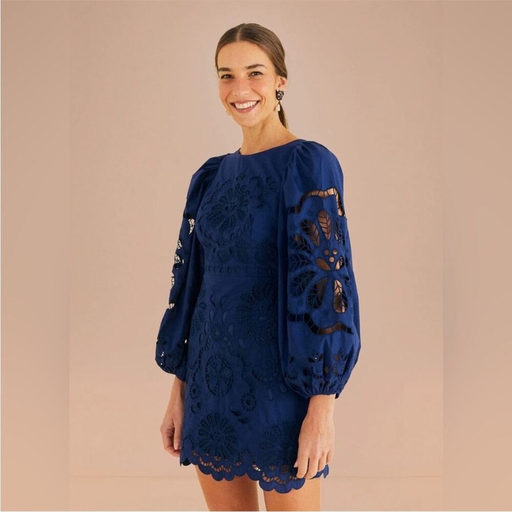 Farm Rio Flowery Richelieu Mini Dress S